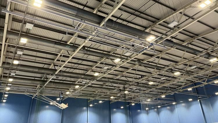 Torfaen LED lights in leisure centre
